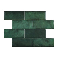 Klebefliesen-Muster - Olive Green