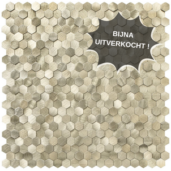 Selbstklebende Fliesen - Hexagon Mini Gold - 30,8 x 29,8 cm