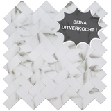 Selbstklebende Fliesen - Visgraat White Marmer - 28,5 x 28,3 cm