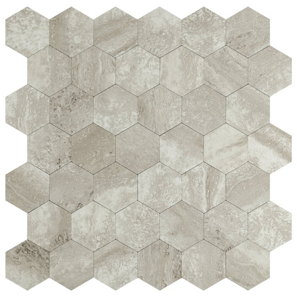 Selbstklebende Fliesen - Hexagon Taupe Stone - 29 x 28,8 cm