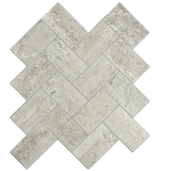 Selbstklebende Fliesen - Visgraat Taupe Stone - 27,2 x 24 cm