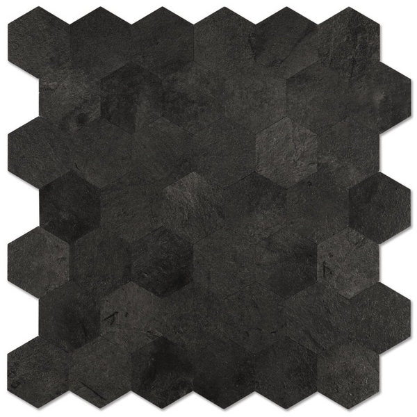Selbstklebende Fliesen - Hexagon Antraciet - 29 x 28,8 cm