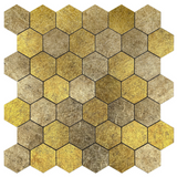 Selbstklebende Fliesen - Hexagon Honey Stone - 29 x 28,8 cm
