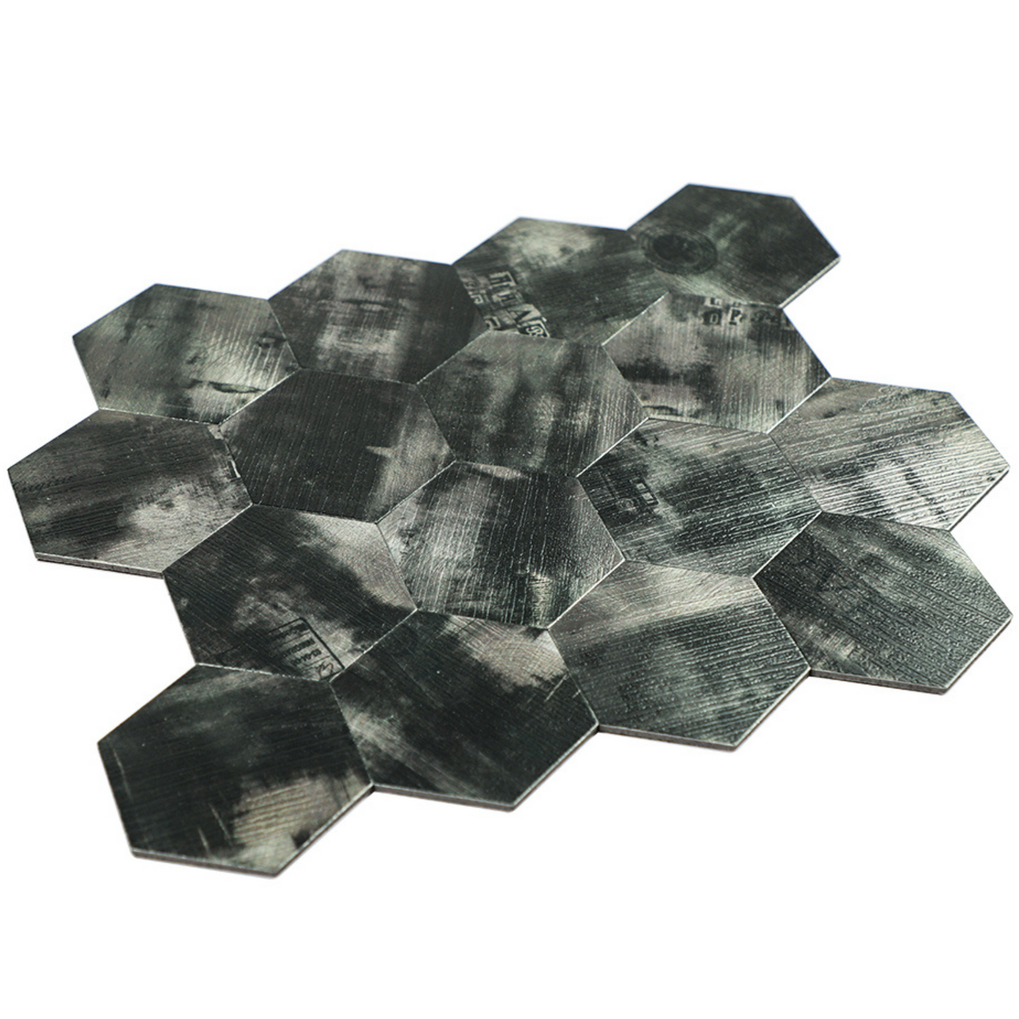 Selbstklebende Fliesen - Hexagon Oxide - 29,2 x 25,5 cm - Bild 3