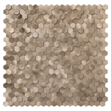 Selbstklebende Fliesen - Hexagon Mini Bronze - 30,8 x 29,8 cm