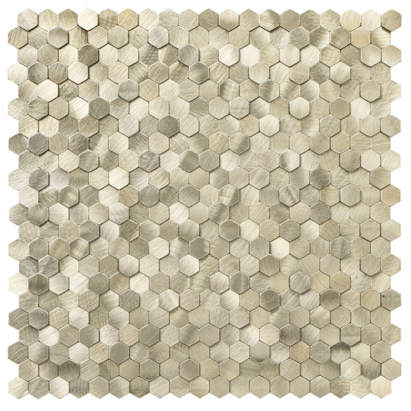 Selbstklebende Fliesen - Hexagon Mini Gold - 30,8 x 29,8 cm