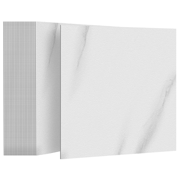 Selbstklebende Bodenfliesen - Calm Calacatta White - 30,5 x 30,5 cm