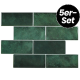 Klebefliesen – Olivgrün - 29,4 x 21,2 cm - 5er-Set