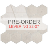Selbstklebende Fliesen - Hexagon Marble Beige - 29,2 x 25,4 cm