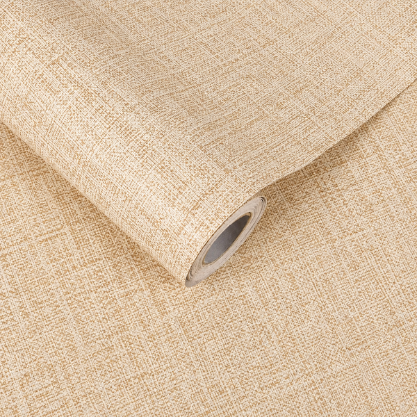 Selbstklebende Tapete - Linnen Brown - 60 cm x 10 m