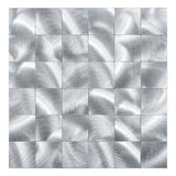 Selbstklebende Fliesen - Brushed Silver - 30,5 x 30,5 cm