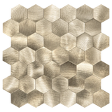 Selbstklebende Fliesen - Hexagon Gold - 29 x 28,8 cm
