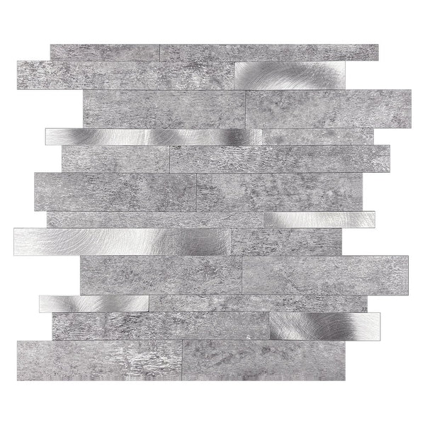 Selbstklebende Fliesen - Rectangle Grey - 30,3 x 29,8 cm