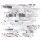 Selbstklebende Fliesen - Rectangle White Marmer - 30,3 x 29,8 cm