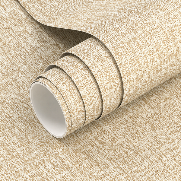 Selbstklebende Tapete - Linnen Beige - 60 cm x 10 m