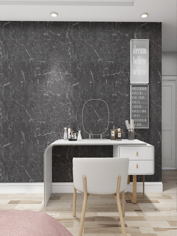 Selbstklebende Tapete - Grey Marmer - 60 cm x 10 m - Bild 2