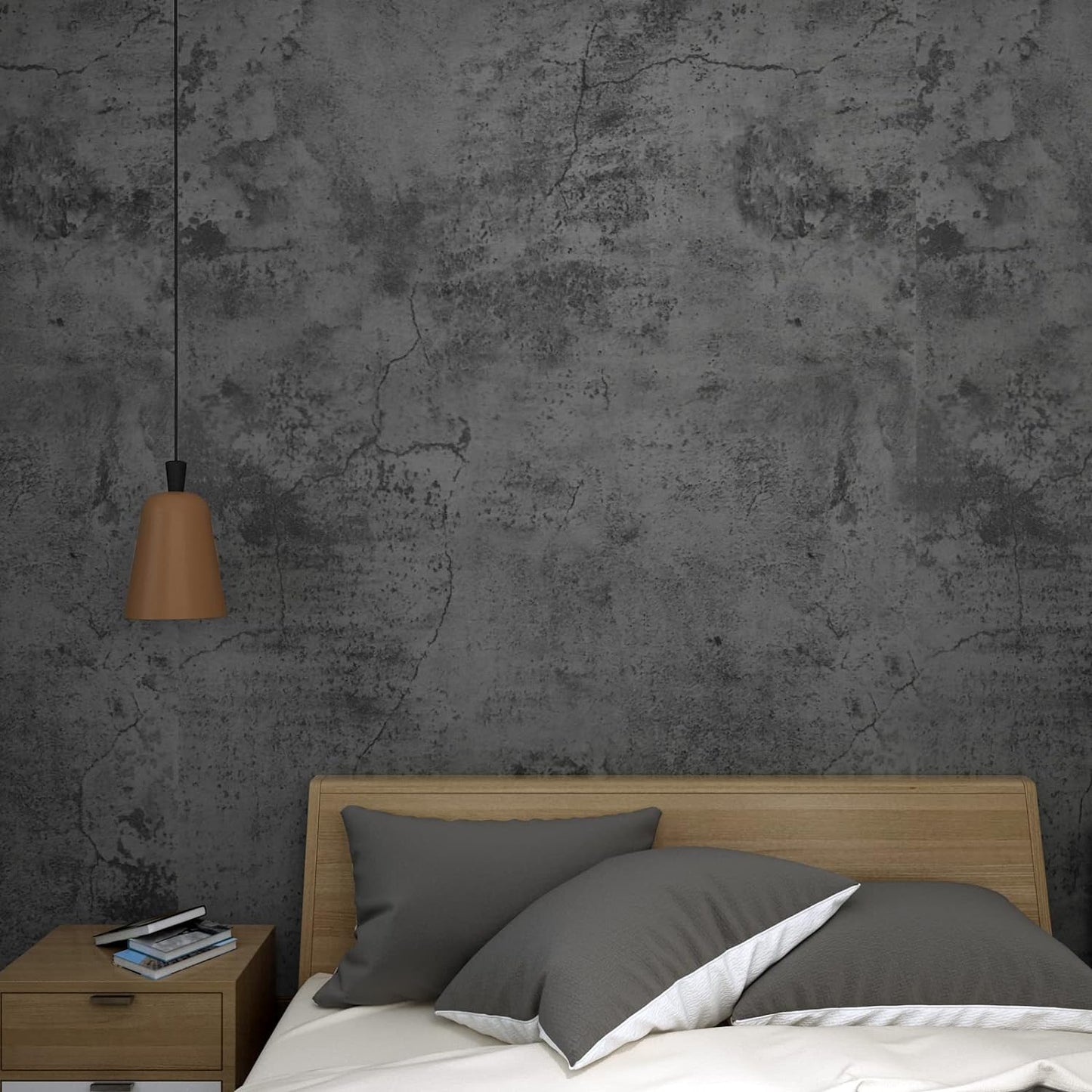 Selbstklebende Tapete - Dark Concrete - 60 cm x 10 m - Bild 3