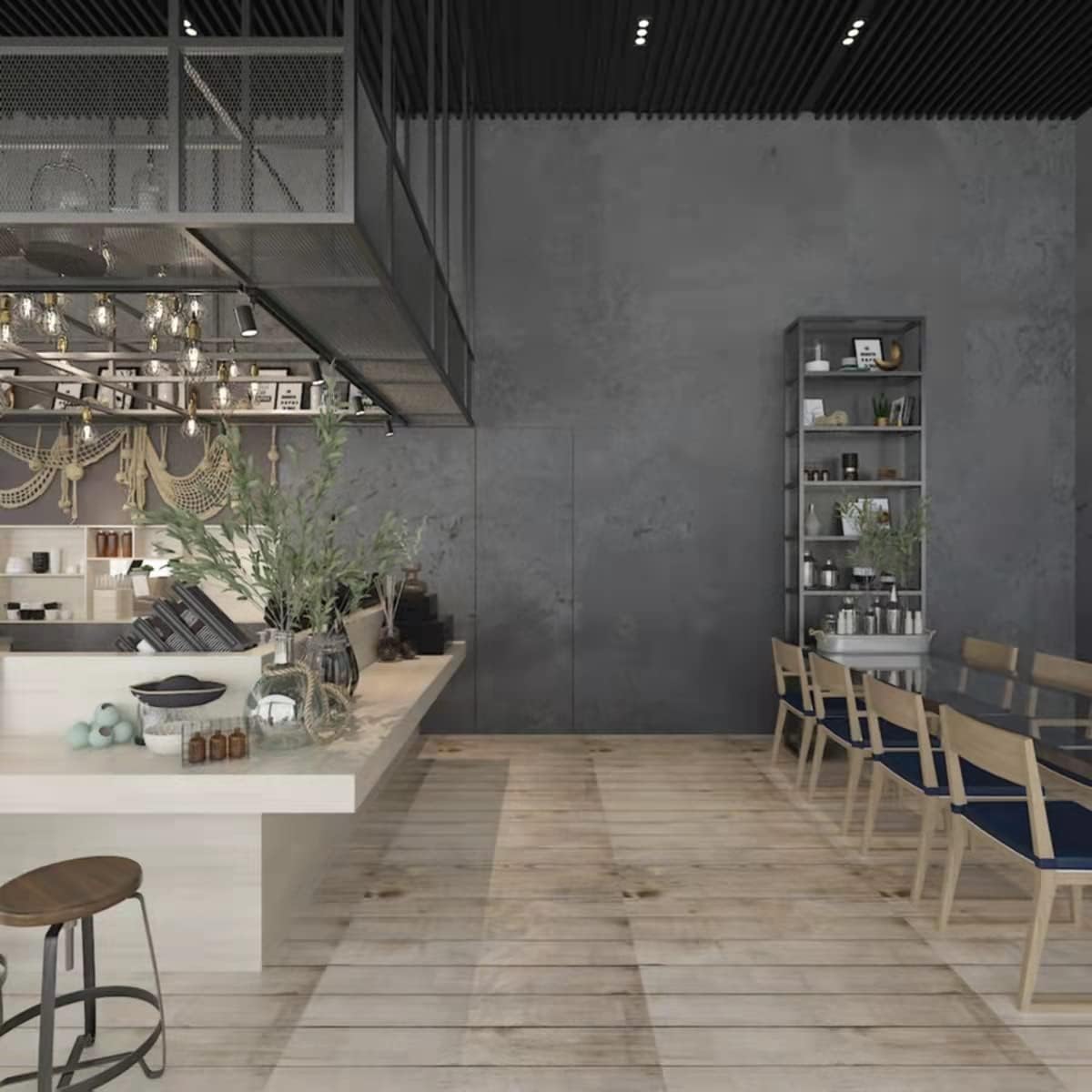 Selbstklebende Tapete - Dark Cement - 60 cm x 10 m - Bild 3