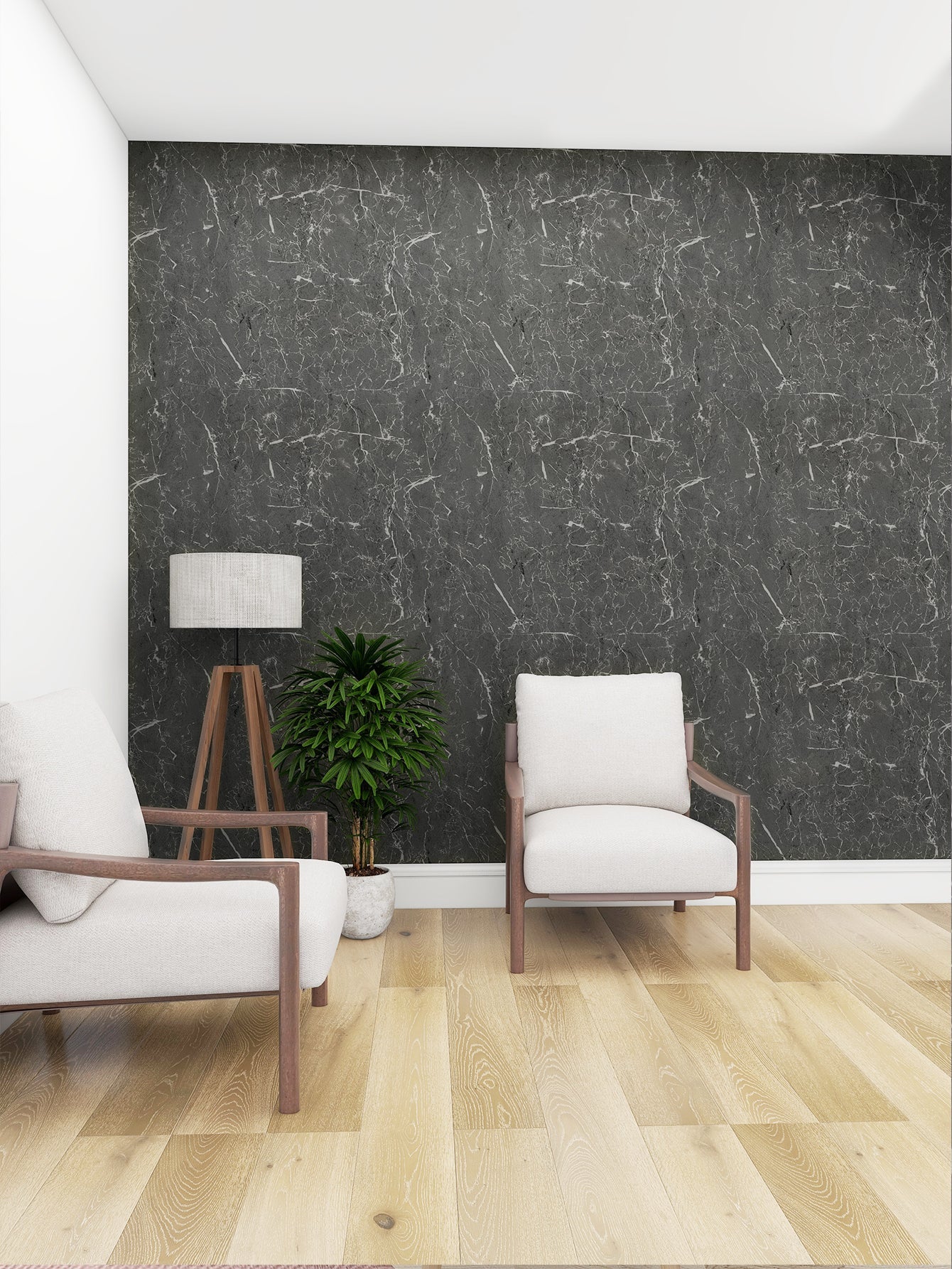 Selbstklebende Tapete - Grey Marmer - 60 cm x 10 m - Bild 3