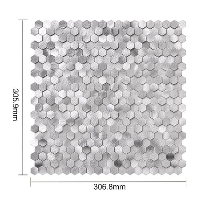 Selbstklebende Fliesen - Hexagon Mini Silver - 30,8 x 29,8 cm - Bild 5