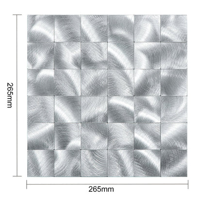 Selbstklebende Fliesen - Brushed Silver - 30,5 x 30,5 cm - Bild 5
