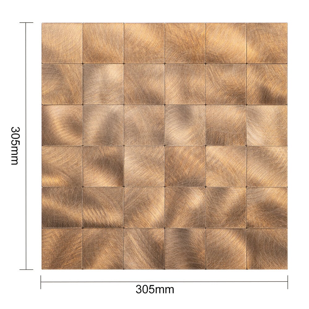 Selbstklebende Fliesen - Brushed Bronze -  30,5 x 30,5 cm - Bild 5