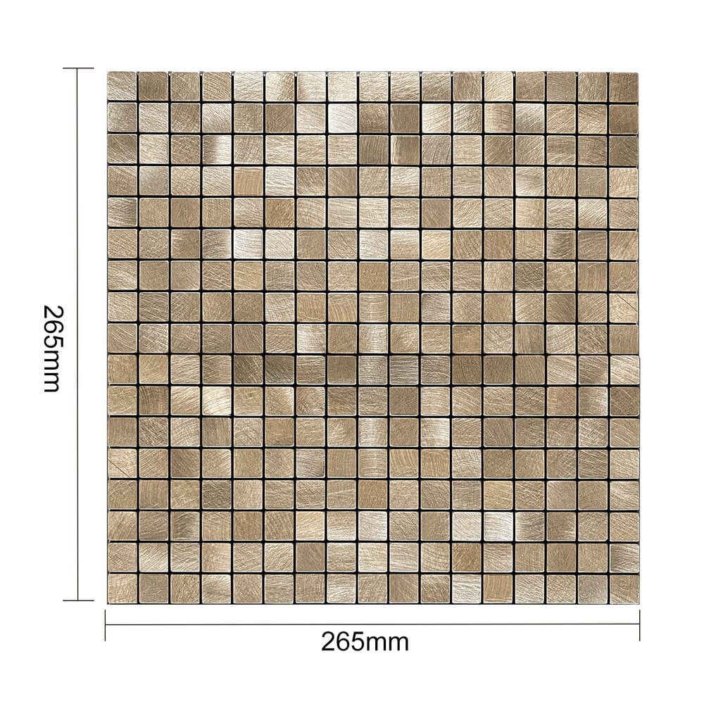 Selbstklebende Fliesen - Squares Bronze -  26,5 x 26,5 cm - Bild 5