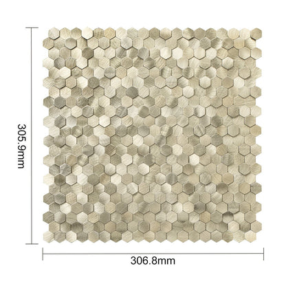 Selbstklebende Fliesen - Hexagon Mini Gold - 30,8 x 29,8 cm - Bild 5