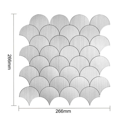 Selbstklebende Fliesen - Shells Silver - 26,6 x 26,6 cm - Bild 5