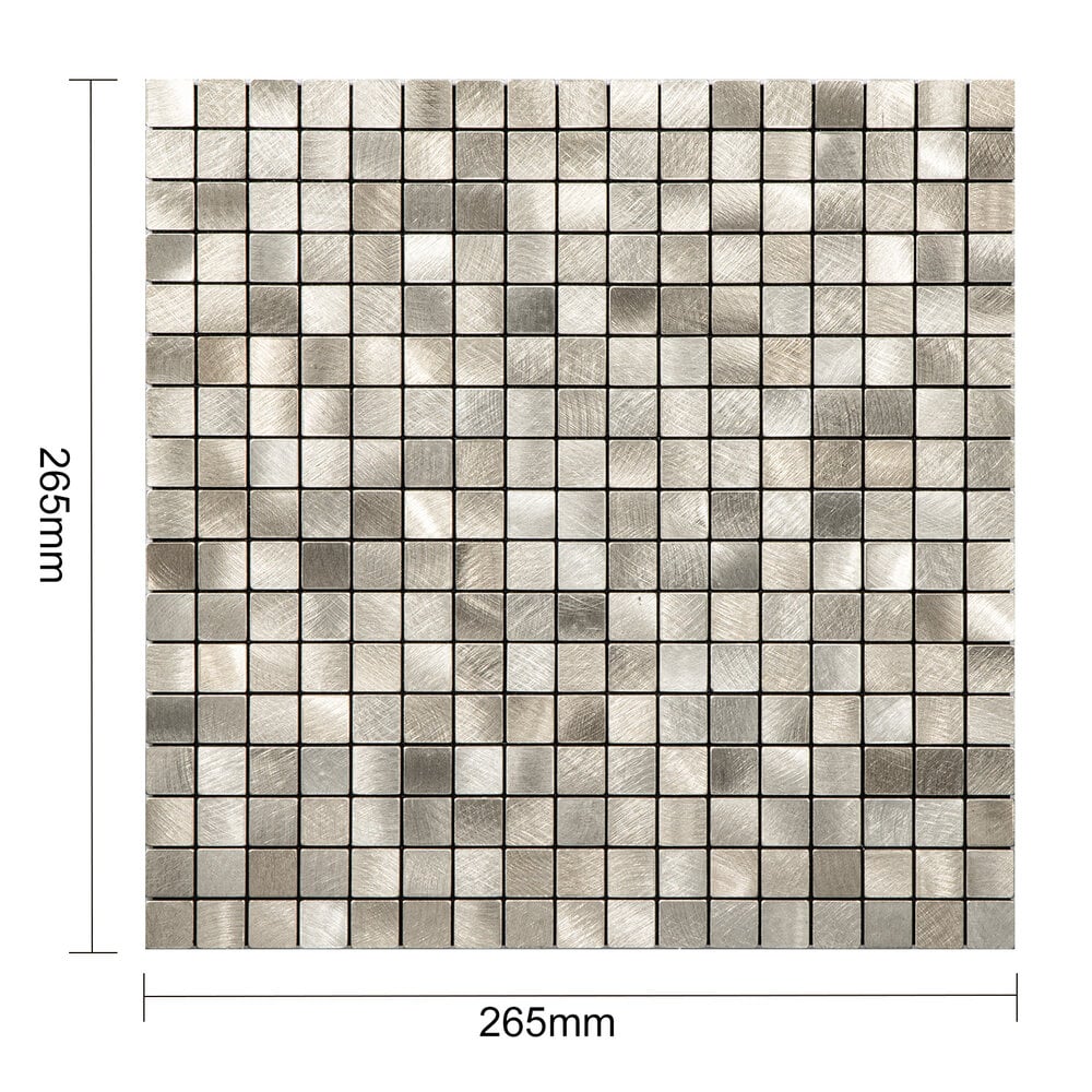 Selbstklebende Fliesen - Squares Gold - 26,5 x 26,5 cm - Bild 5
