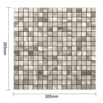 Selbstklebende Fliesen - Squares Gold - 26,5 x 26,5 cm - Bild 5