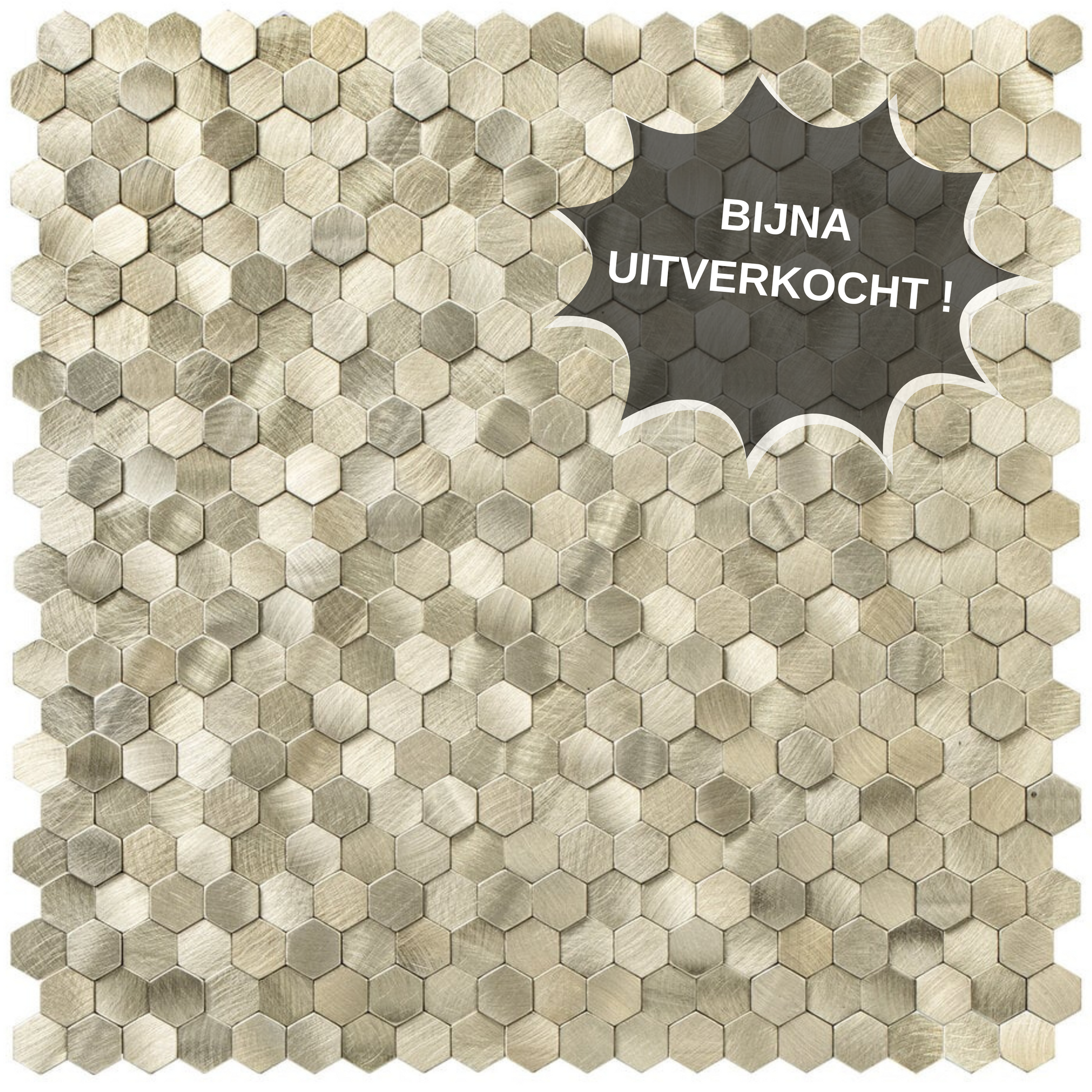 Selbstklebende Fliesen - Hexagon Mini Gold - 30,8 x 29,8 cm