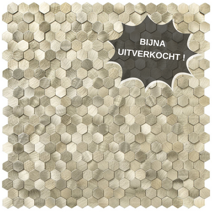 Selbstklebende Fliesen - Hexagon Mini Gold - 30,8 x 29,8 cm