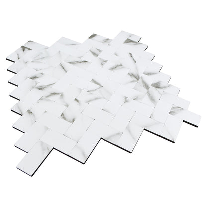 Selbstklebende Fliesen - Visgraat White Marmer -  28,5 x 28,3 cm - Bild 5
