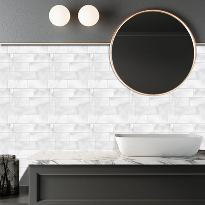 Klebefliesen – Marble Madrid - 29,4 x 21,2 cm - 5er-Set - Bild 2