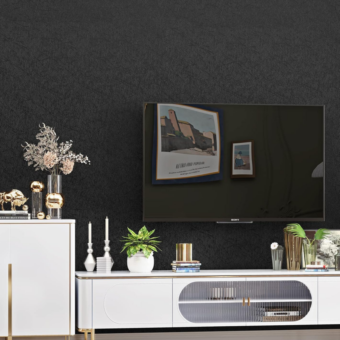 Selbstklebende Tapete - Black Frost - 60 cm x 10 m - Bild 3