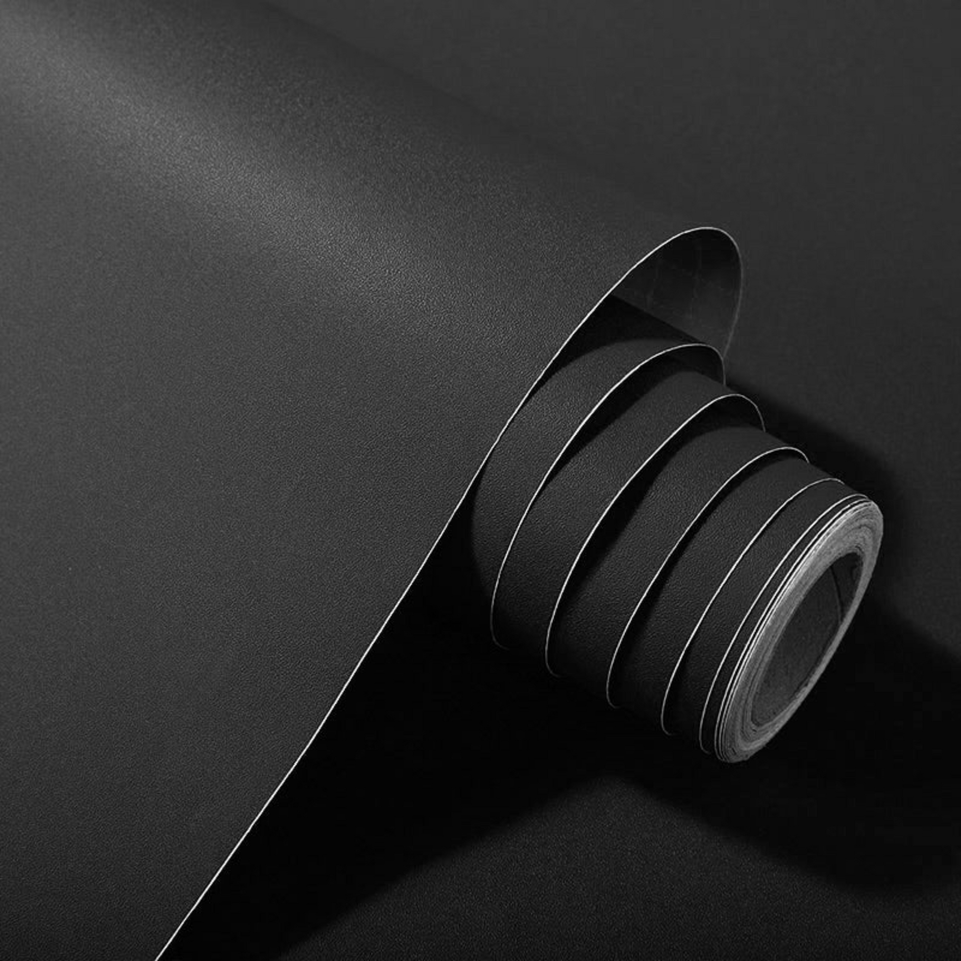 Muster Selbstklebende Tapete Solid Black