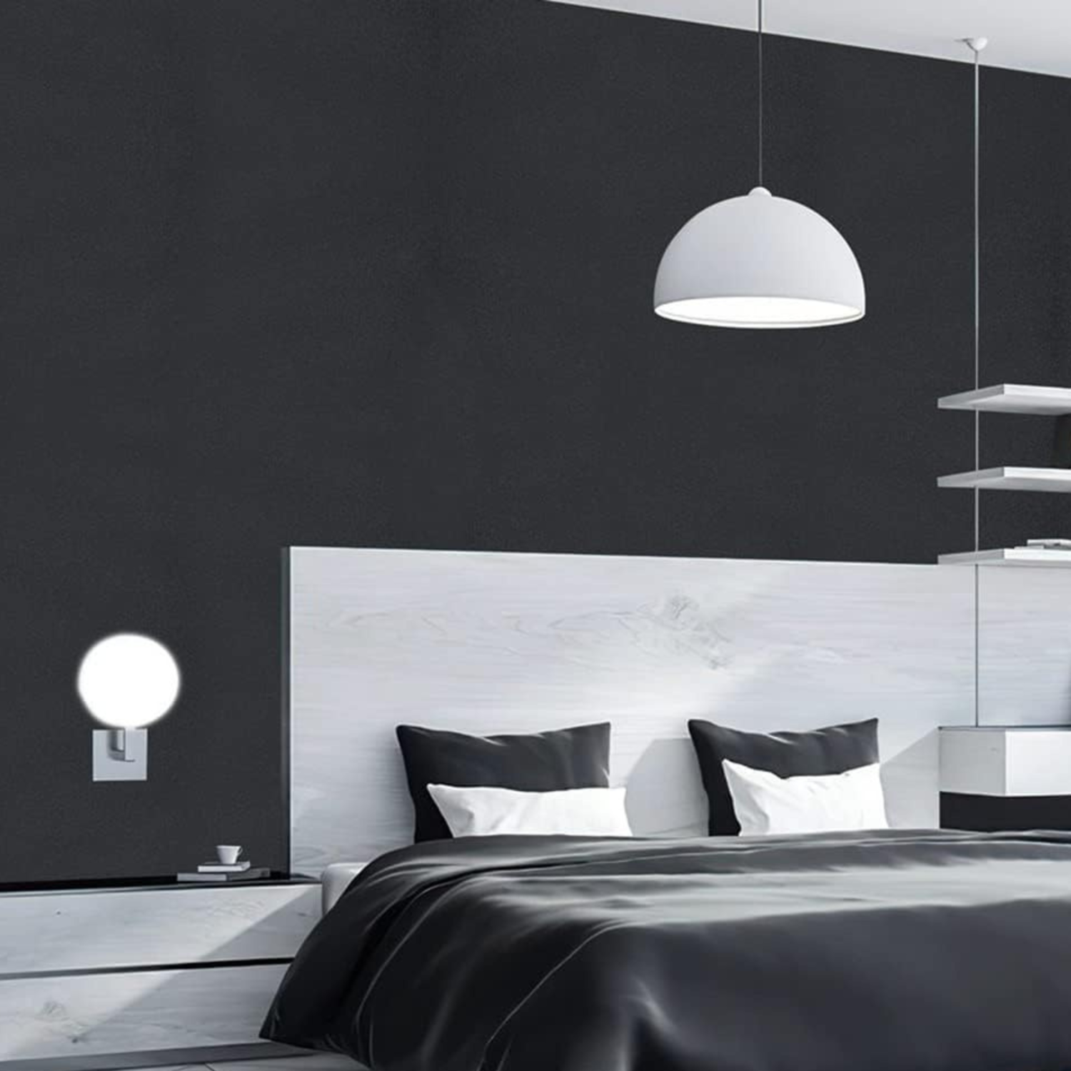Selbstklebende Tapete - Solid Black - 60 cm x 10 m - Bild 5