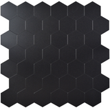 Selbstklebende Fliesen - Hexagon Black -  29,2 x 28,8 cm