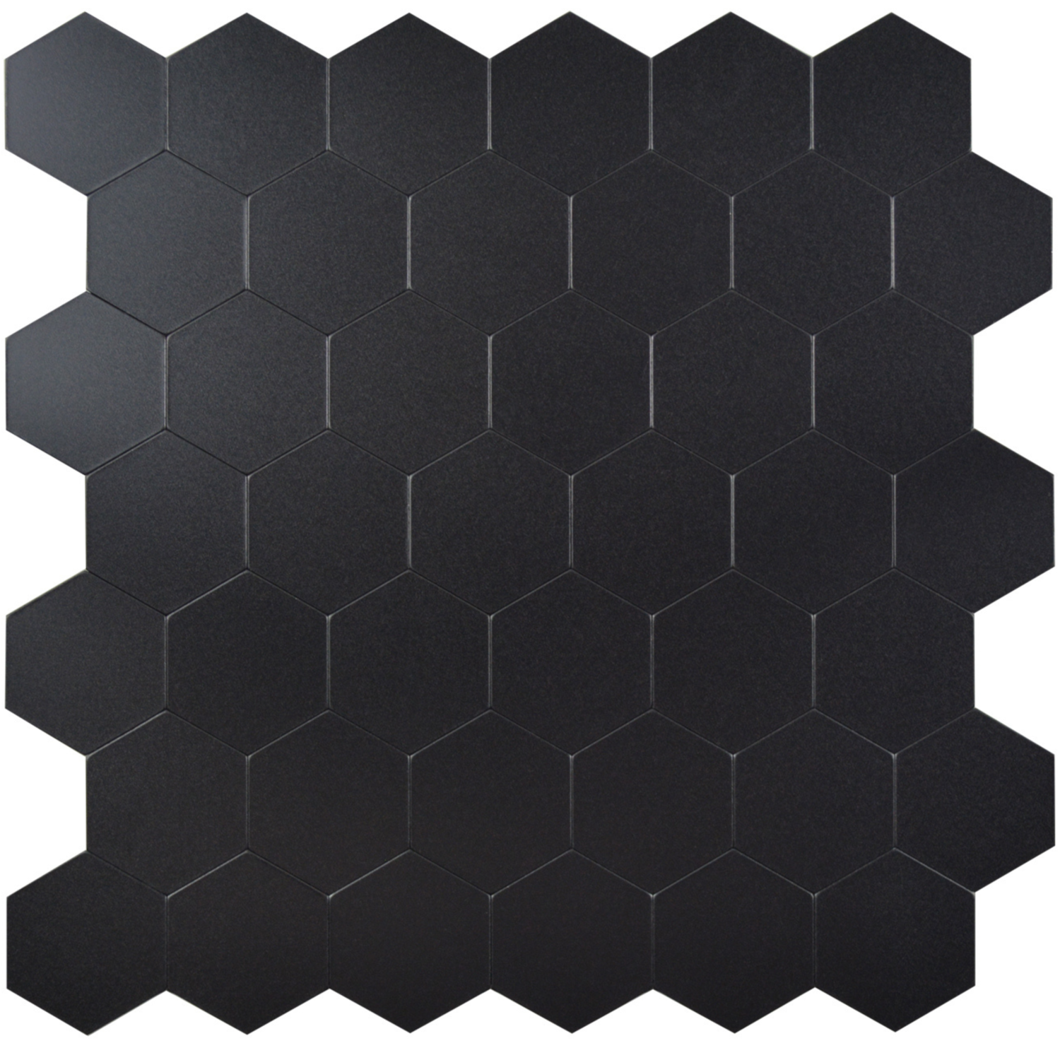 Selbstklebende Fliesen - Hexagon Black -  29,2 x 28,8 cm