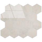 Selbstklebende Fliesen - Hexagon Marble Beige - 29,2 x 25,4 cm