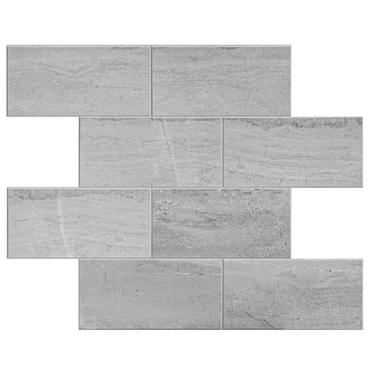 Selbstklebende Fliesen - Bricked Light Grey - 30,5 x 30,5 cm