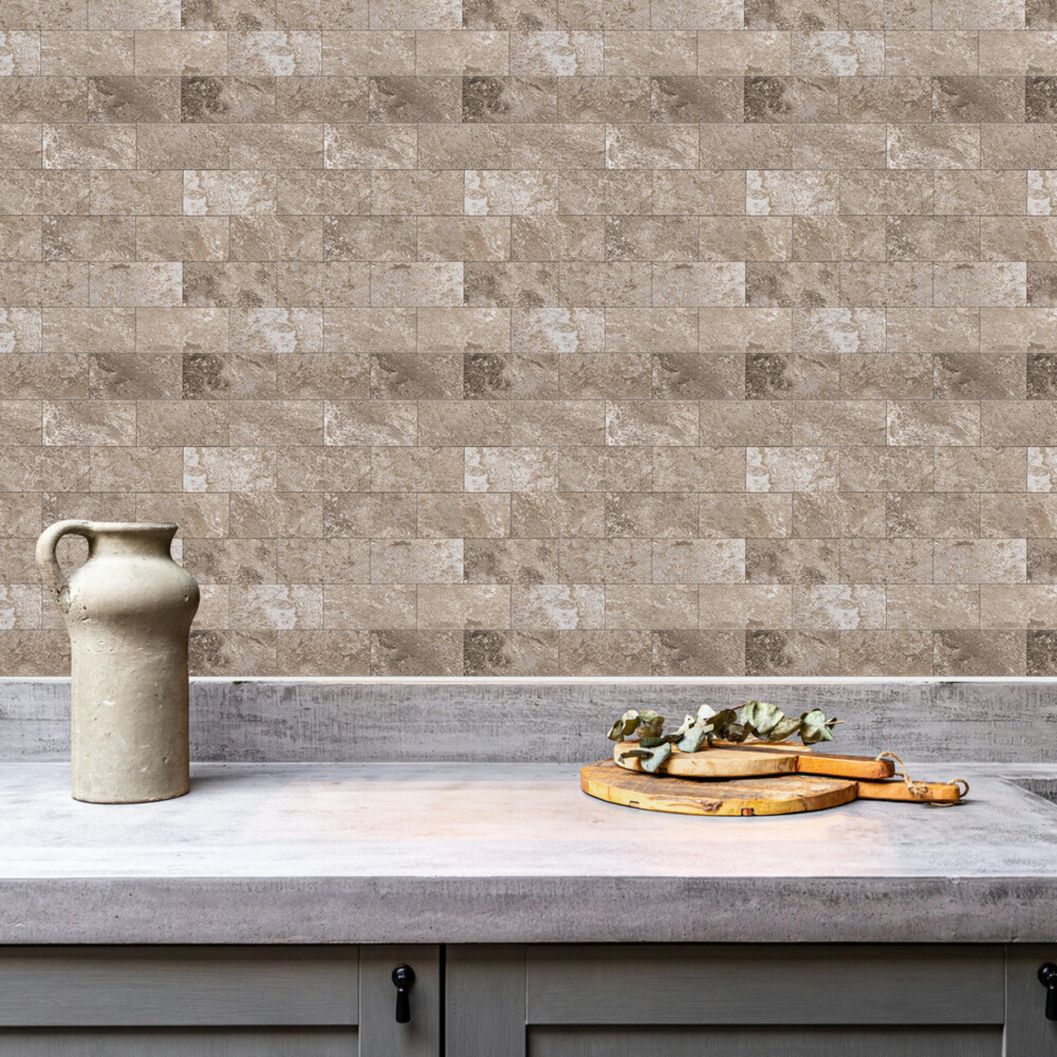 Selbstklebende Fliesen - Bricked Taupe - 29,5 x 28,8 cm - Bild 3