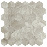 Selbstklebende Fliesen - Hexagon Taupe Stone - 29 x 28,8 cm