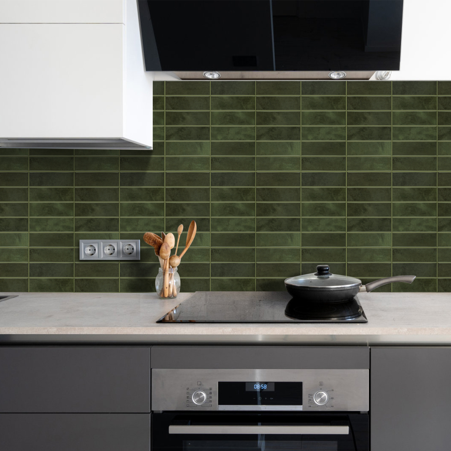 Klebefliesen – Moroccan Green - 30,5 x 30,5 cm - 5er-Set - Bild 4