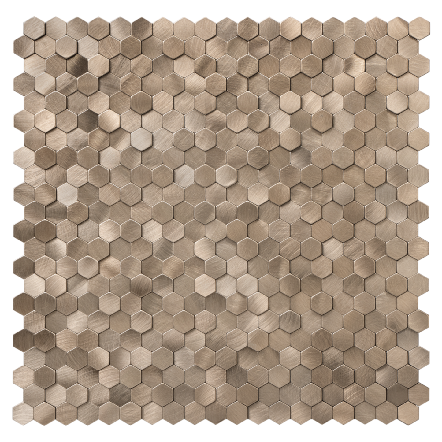 Selbstklebende Fliesen - Hexagon Mini Bronze - 30,8 x 29,8 cm