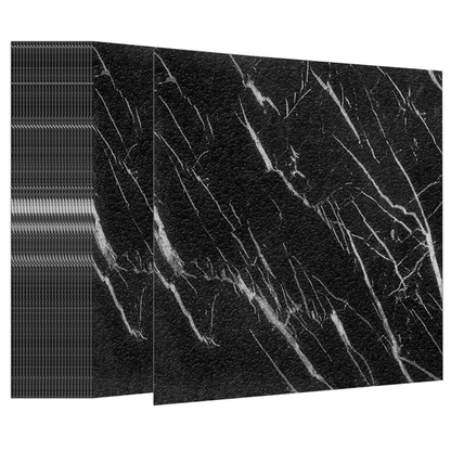 Selbstklebende Bodenfliesen - Calacatta Black - 30,5 x 30,5 cm