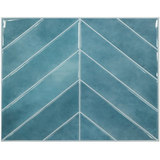 Klebefliesen-Muster - Ocean Blue Visgraat