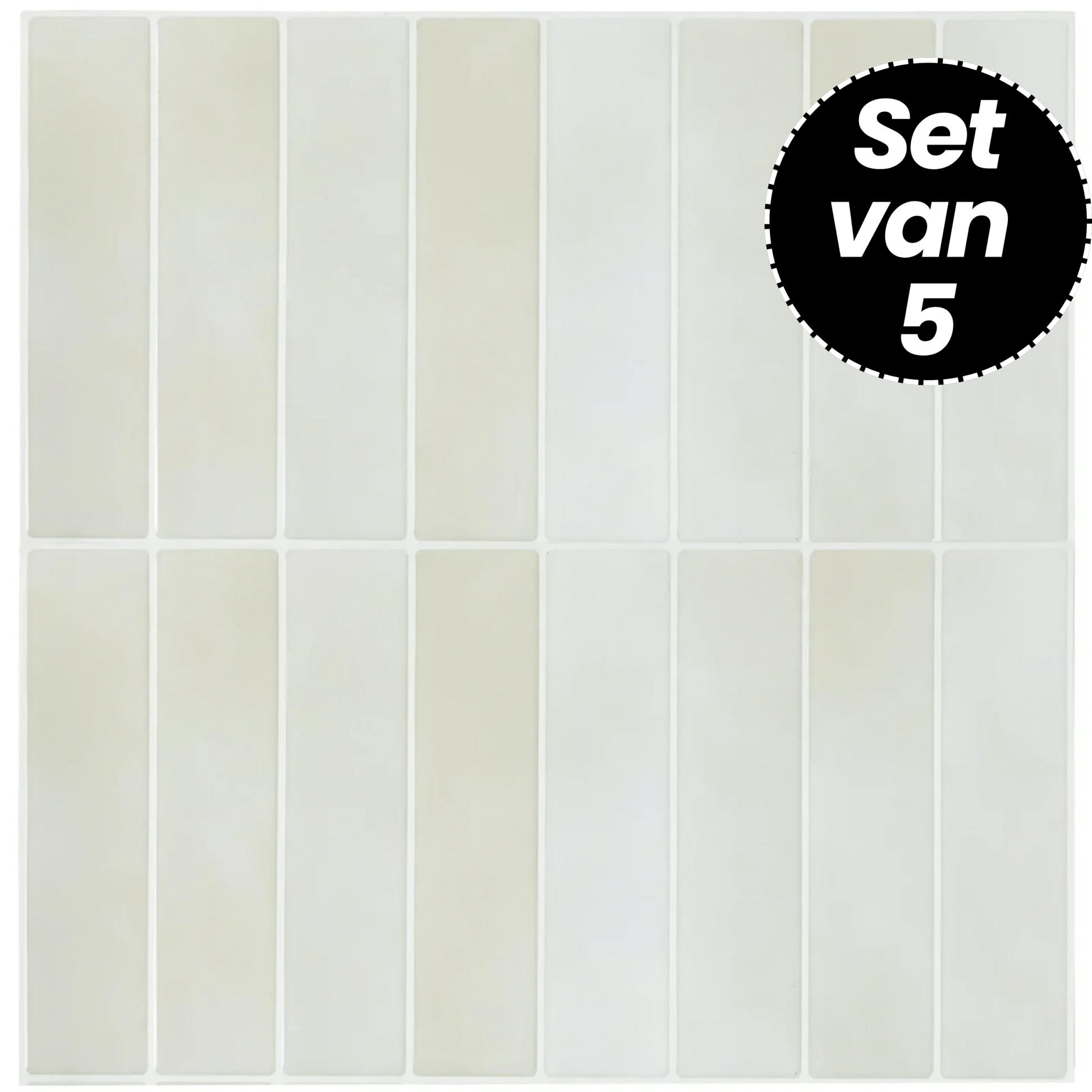 Klebefliesen – Santorini Beige - 30,5 x 30,5 cm - 5er-Set