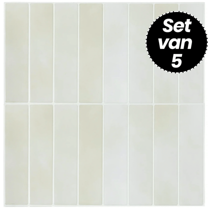 Klebefliesen – Santorini Beige - 30,5 x 30,5 cm - 5er-Set